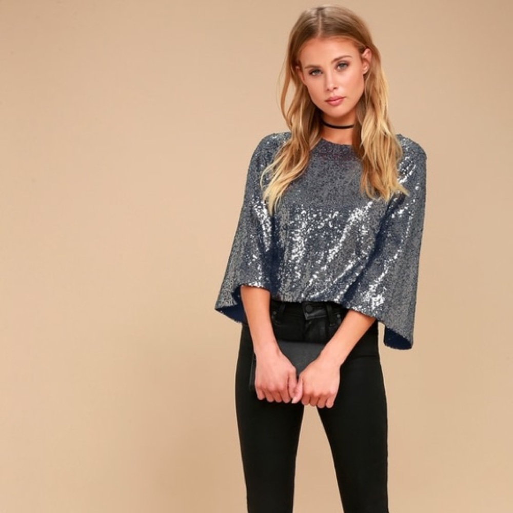 Lulu’s sequin blouse